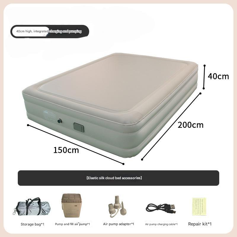 Elastic wire inflatable bed [double heightened version] 200*150*40cm