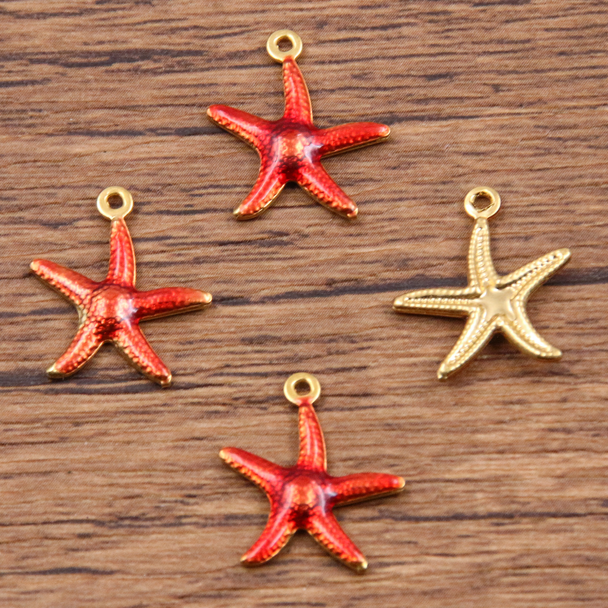 Starfish red 15x17mm