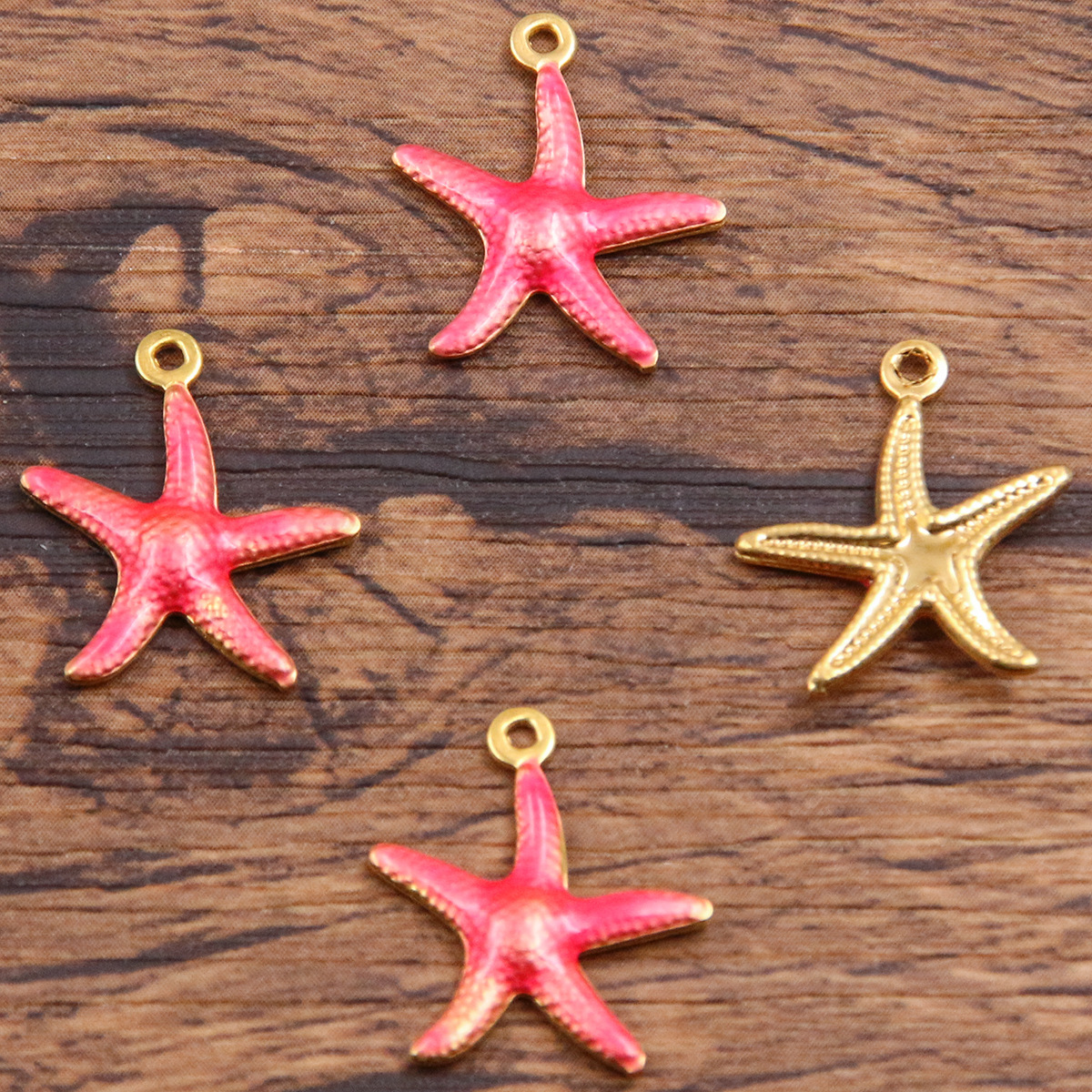 Starfish pink 15x17mm