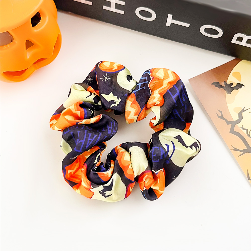 18:Halloween Circle-Pumpkin Navy Blue