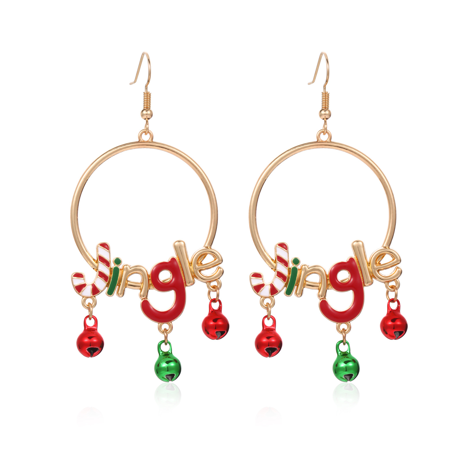 3:3. Letter Bell Earrings