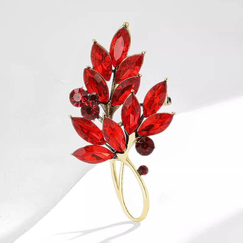 4:Ancient gold red spike flower