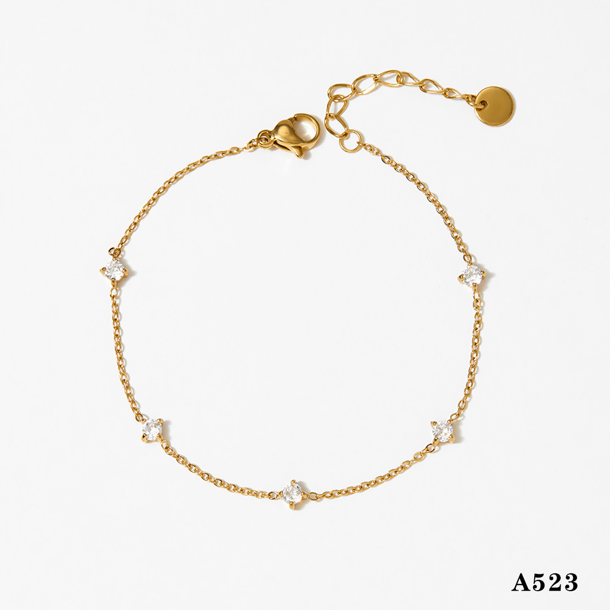 Gold anklet