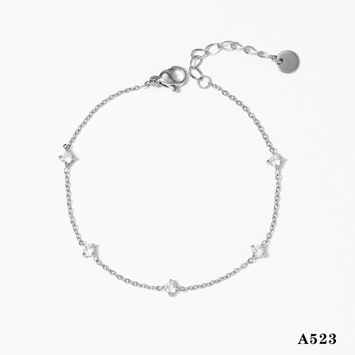 Silver anklet