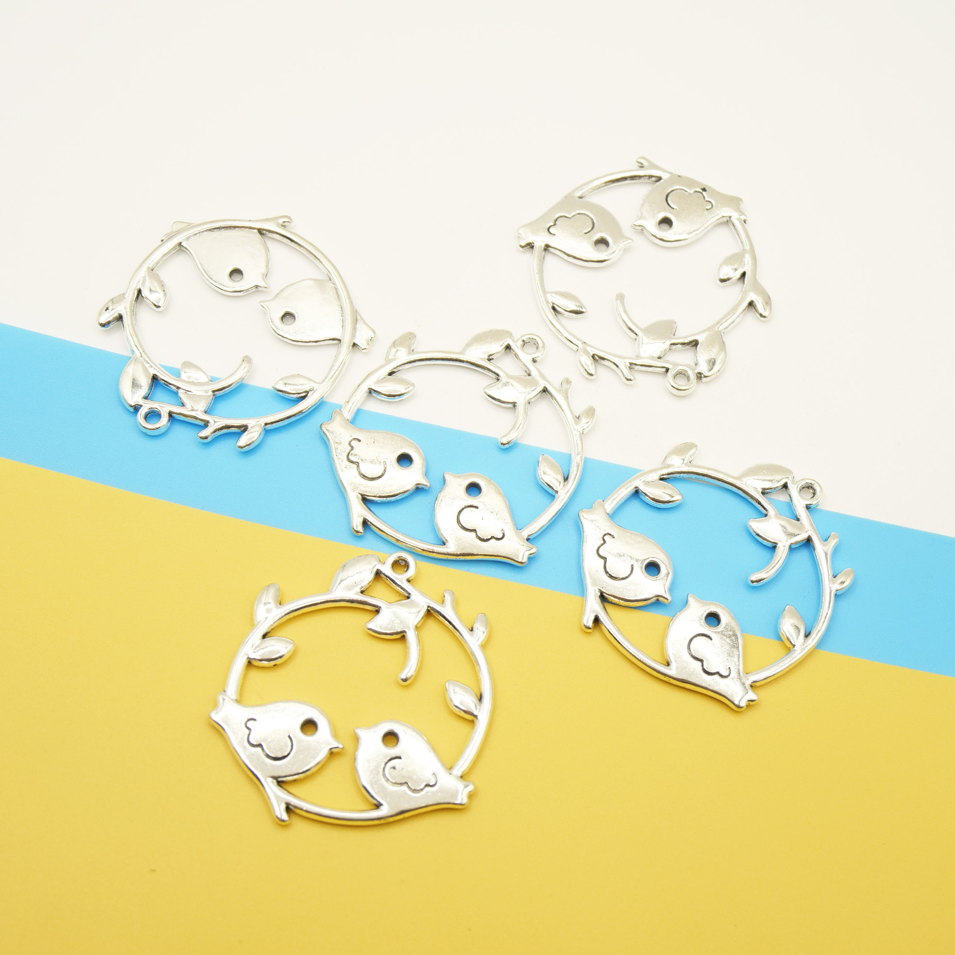 2 antique silver color