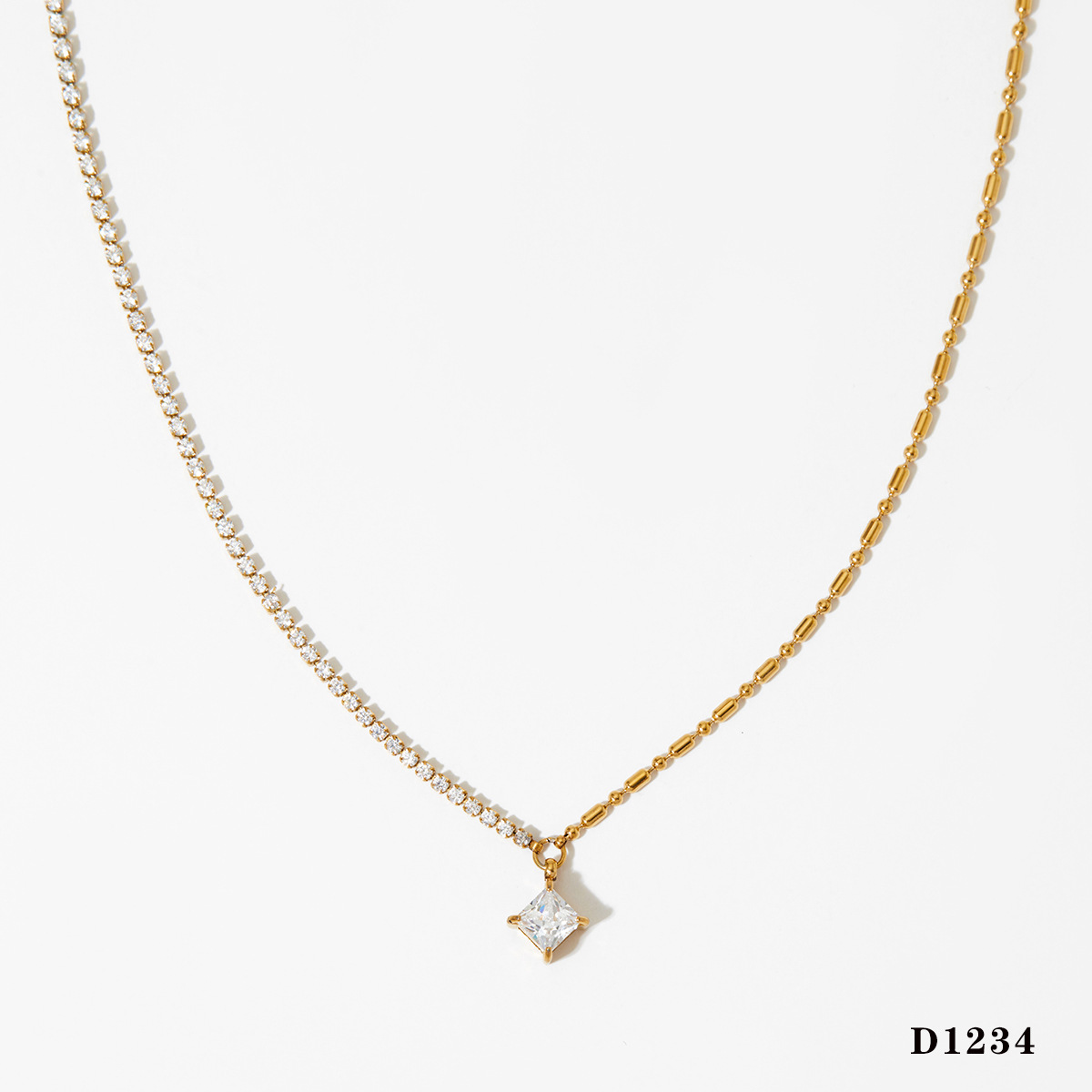 1:Gold necklace (d1234)