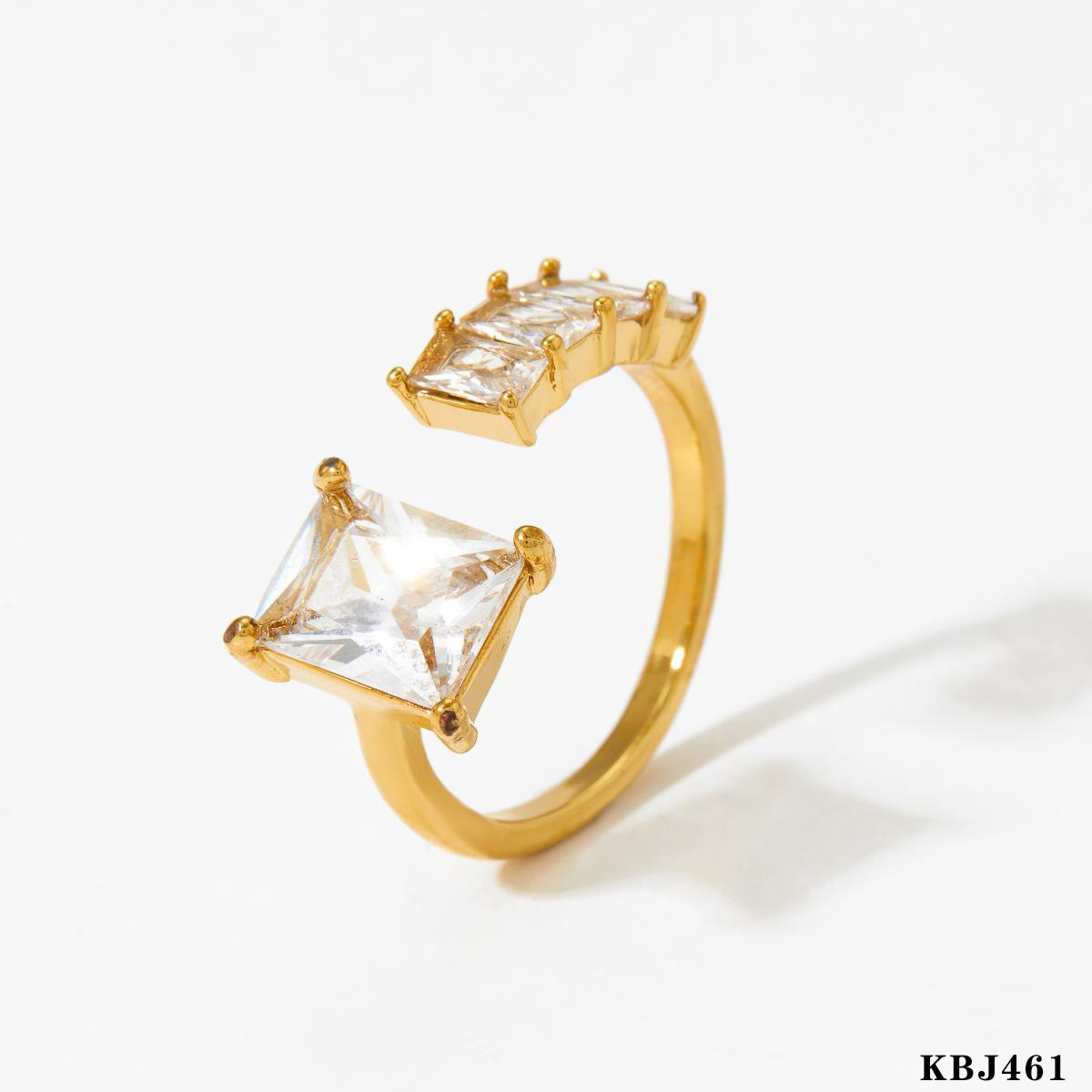 Gold white zirconium