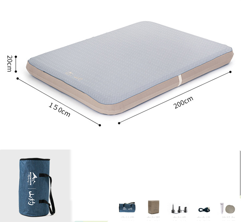 [20cm thick] double elastic silk cloud bed   fitted sheet (200*150*20cm) [newly upgraded square cabin pump charging and pumping in one]