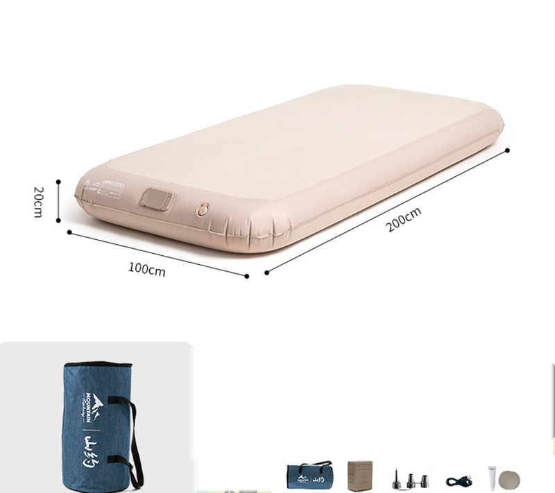 [20cm thick] single elastic cloud bed (200*100*20cm) [newly upgraded square cabin pump charging and pumping in one]