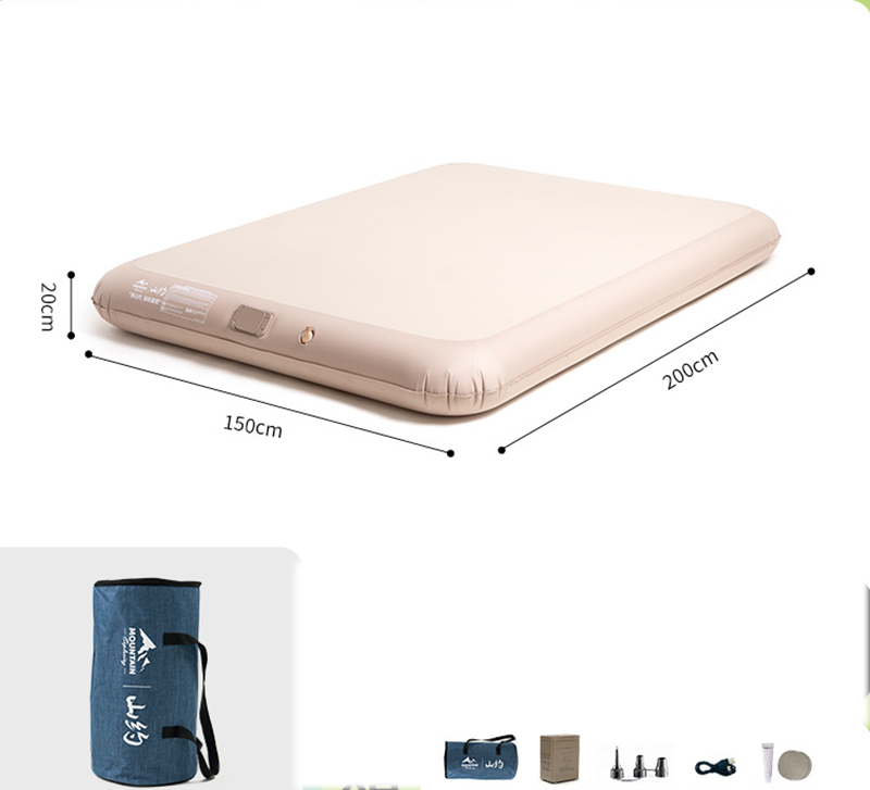 [20cm thick] double elastic cloud bed (200*150*20cm) [newly upgraded square cabin pump charging and pumping in one]