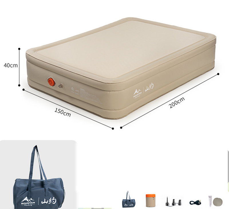 [40cm three-layer heightening] double elastic cloud bed (200*150*40cm) [newly upgraded rotating pump charging and pumping in one]