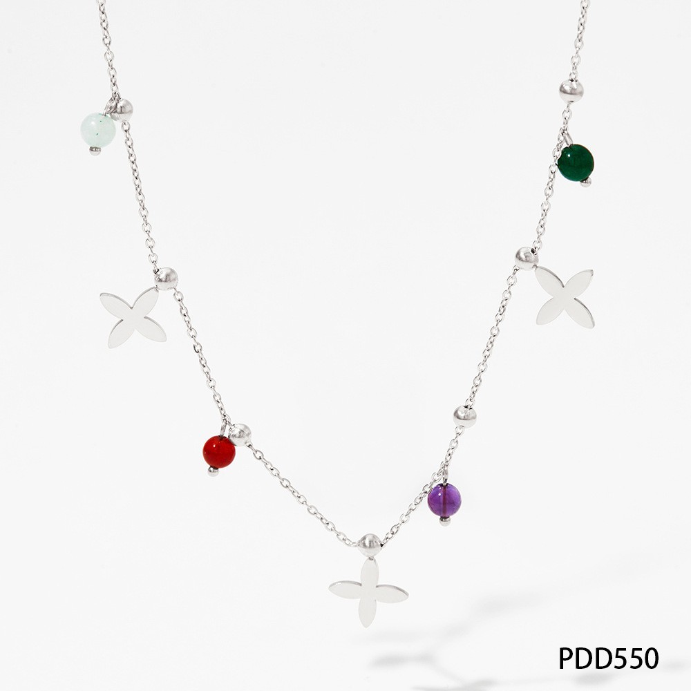 4:silver necklace PDD550