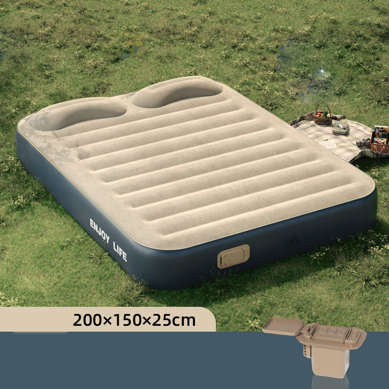 200*150*25 wild green [2600 mah built-in pump] inflatable mattress