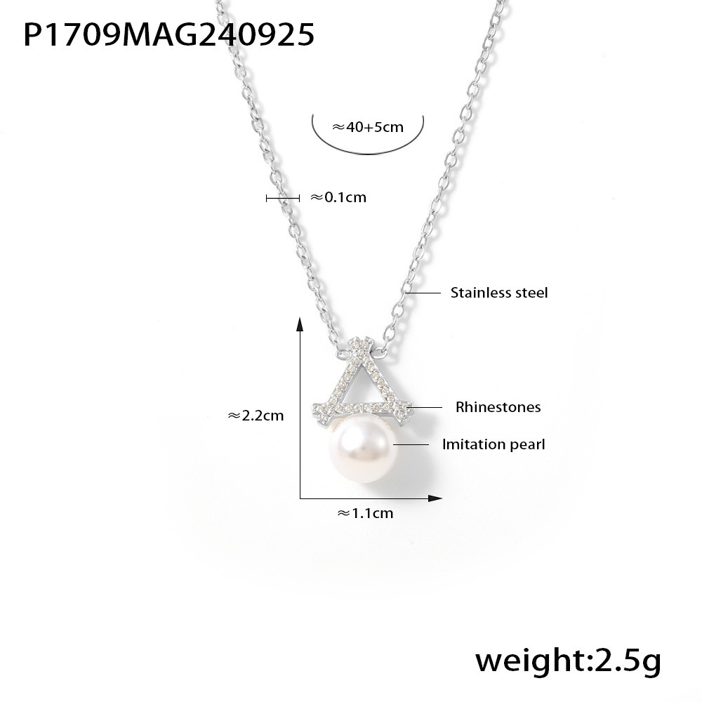 2:P1709-steel color necklace