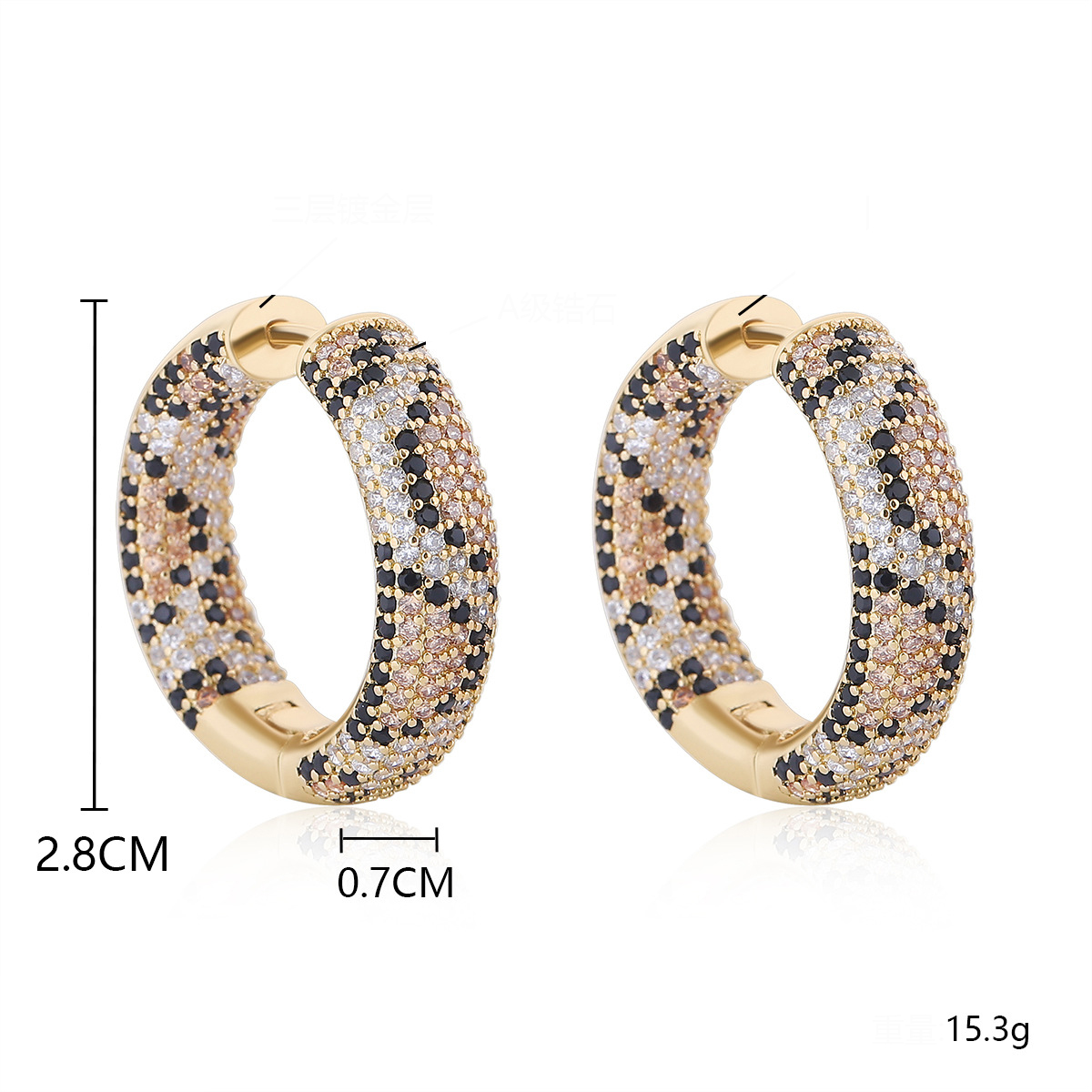 4:2.8*0.7cm gold plated en04-8