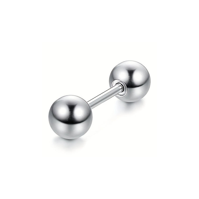 1:Ball barbell steel color