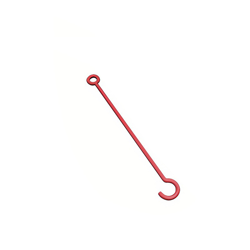 Red webbing hook