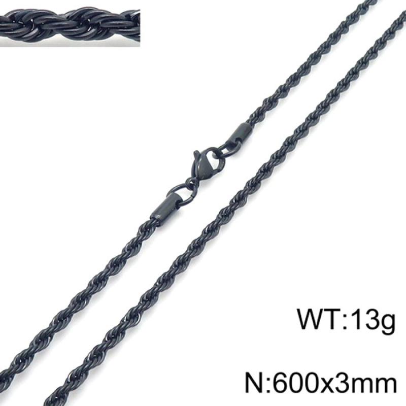 6:Black twist chain 60*3cm=kn 228830 -z