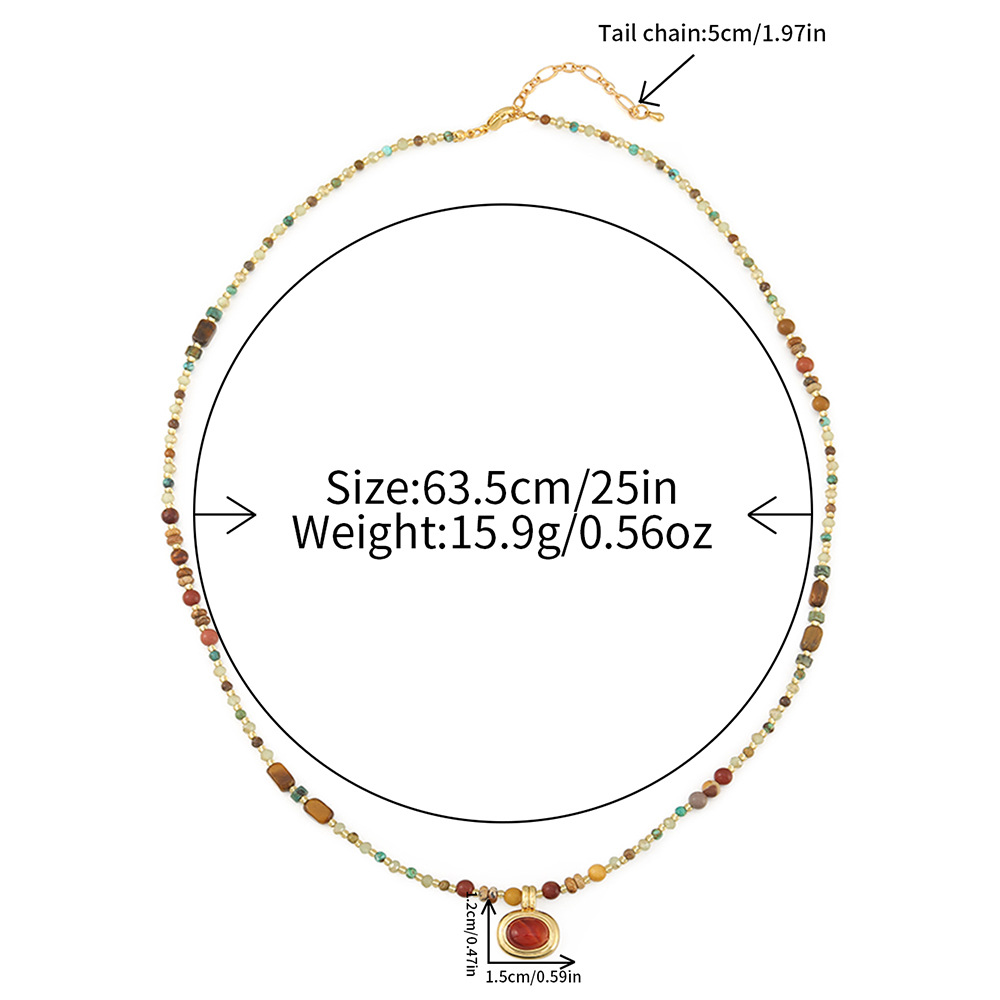 2:红玛瑙毛衣链XL-1234DY01-1