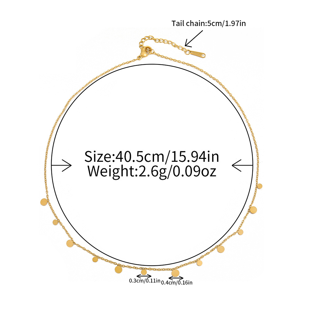 4:百搭圆牌项链