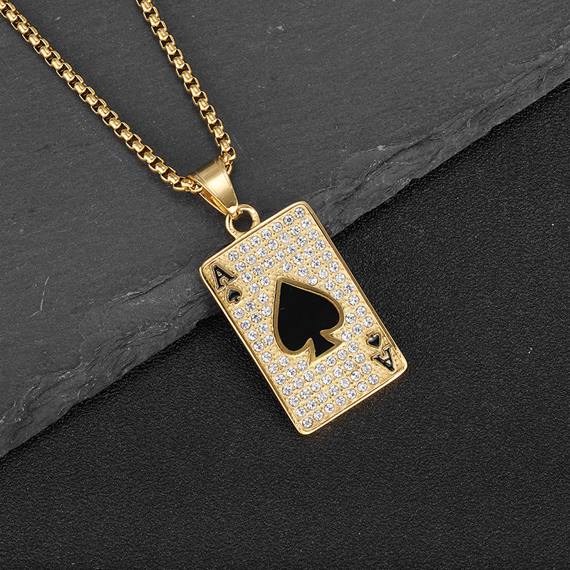 Gold single pendant