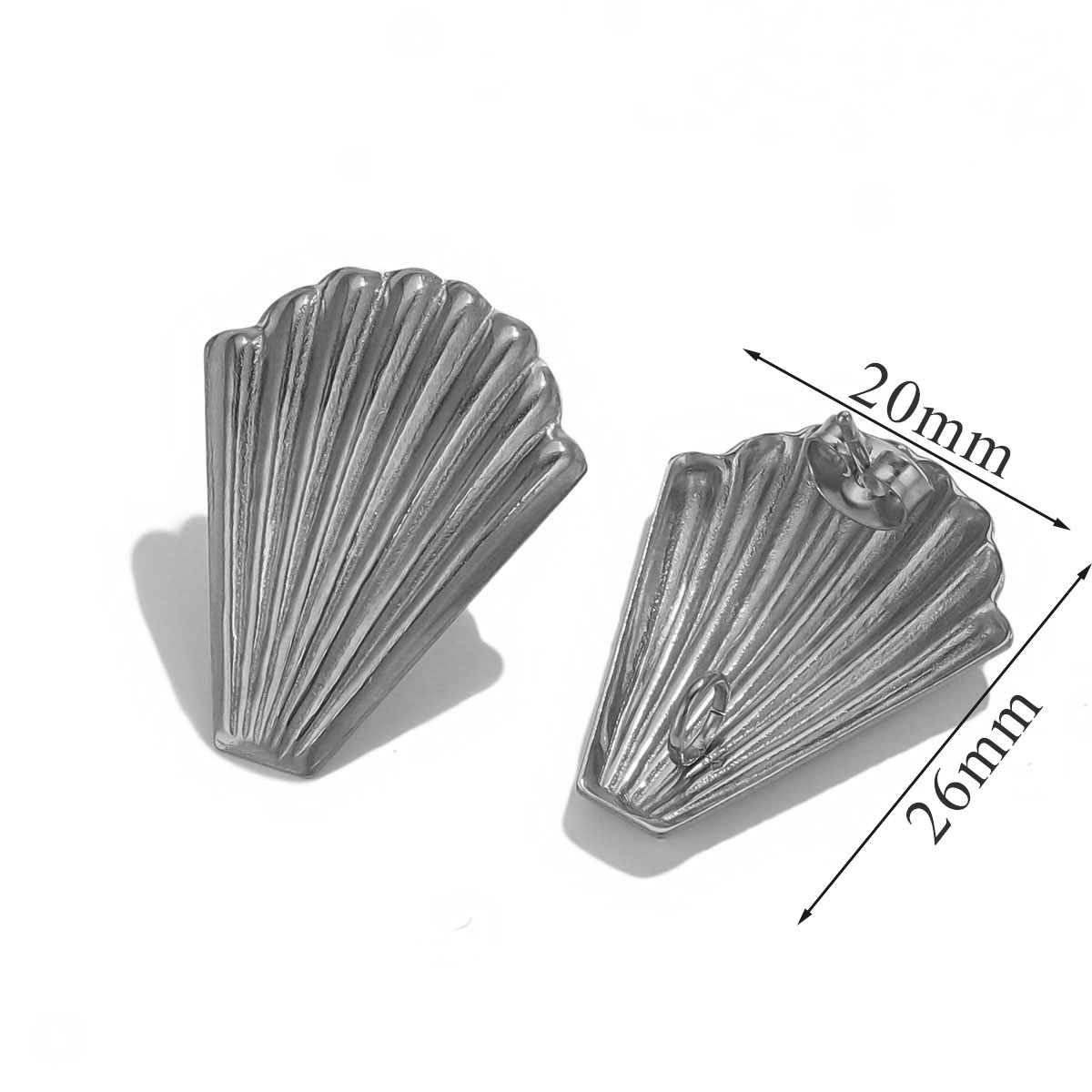 Big shell - steel color