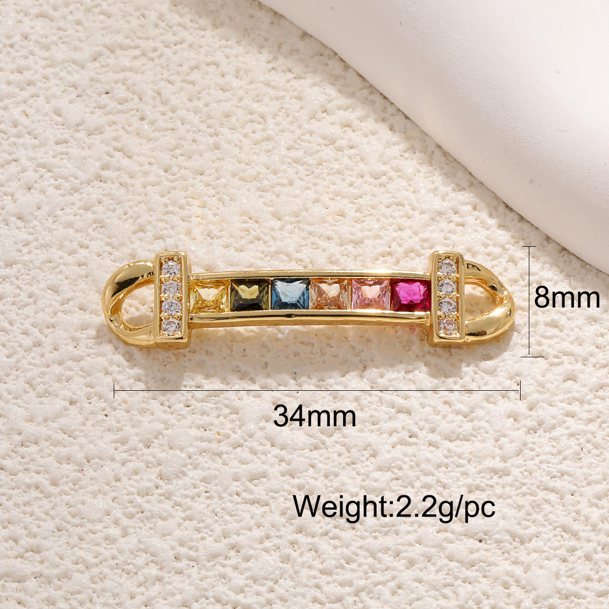 6:Colored zirconium link buckle