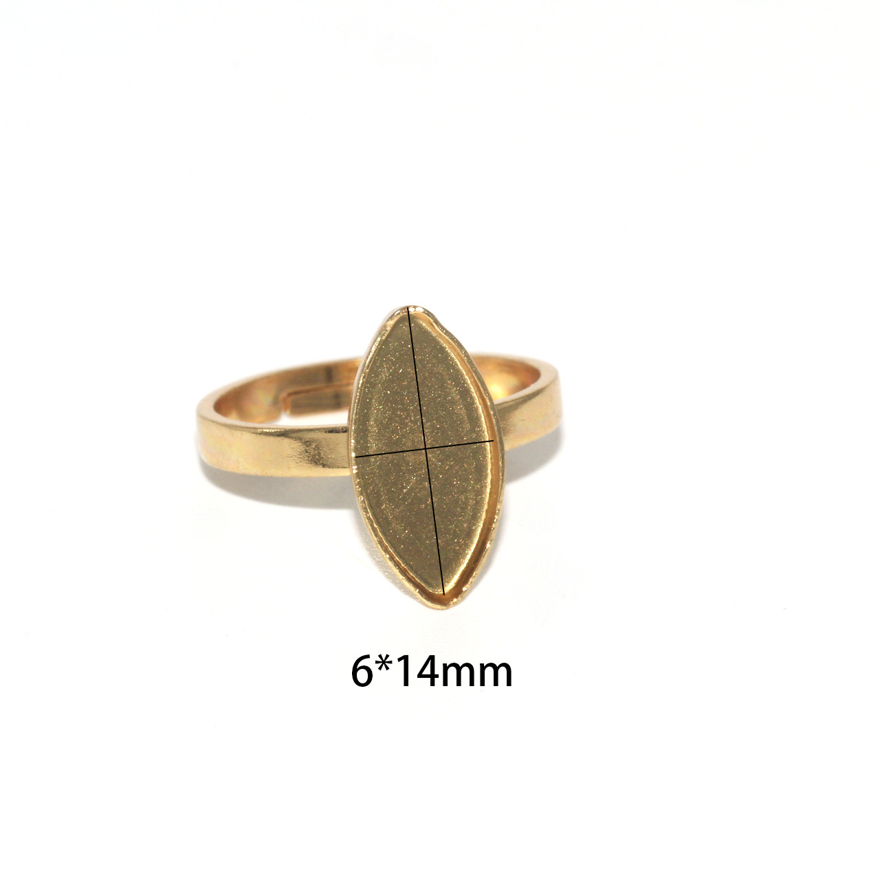 10:Golden marquise (6*14mm)