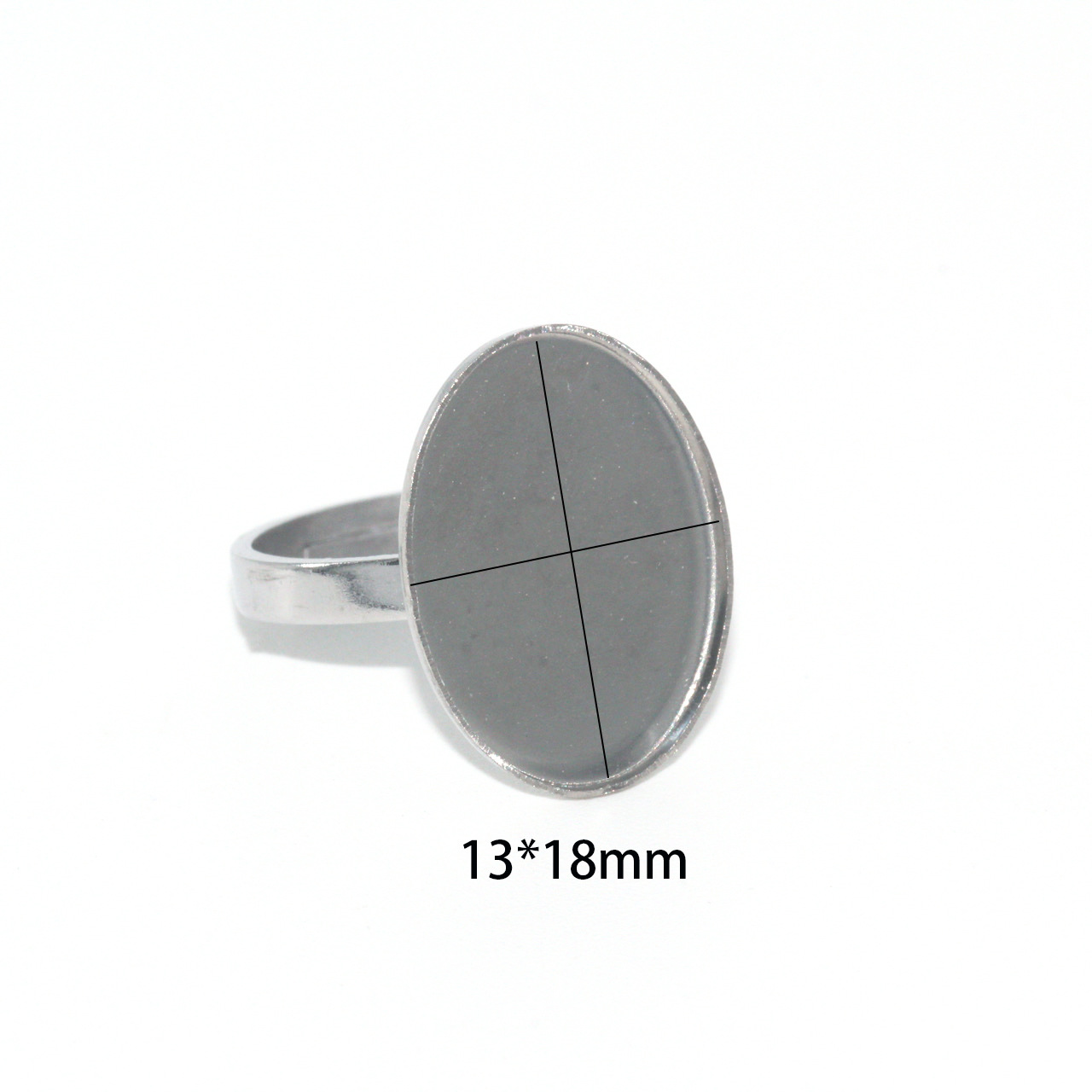 11:Steel color oval (13*18mm)