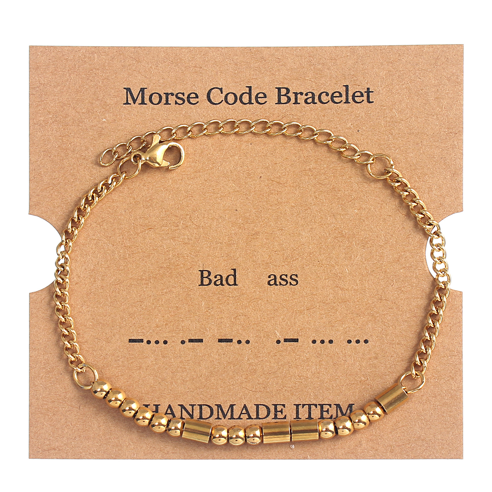 7:Bad ass gold Moss password bracelet