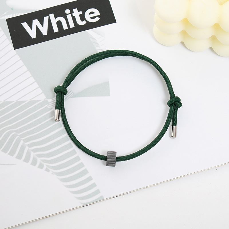 7:Tungsten Carbide Bracelet Sticky Metal Head Dark Green