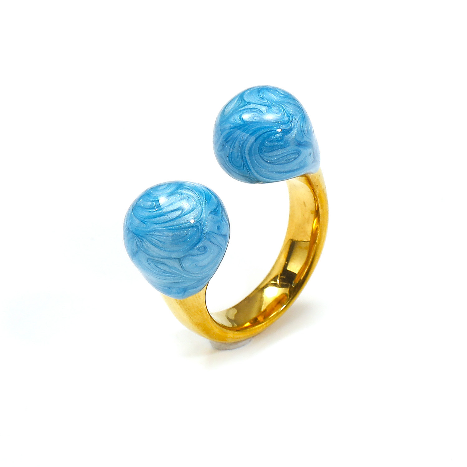 Golden blue dripping oil US Size #6