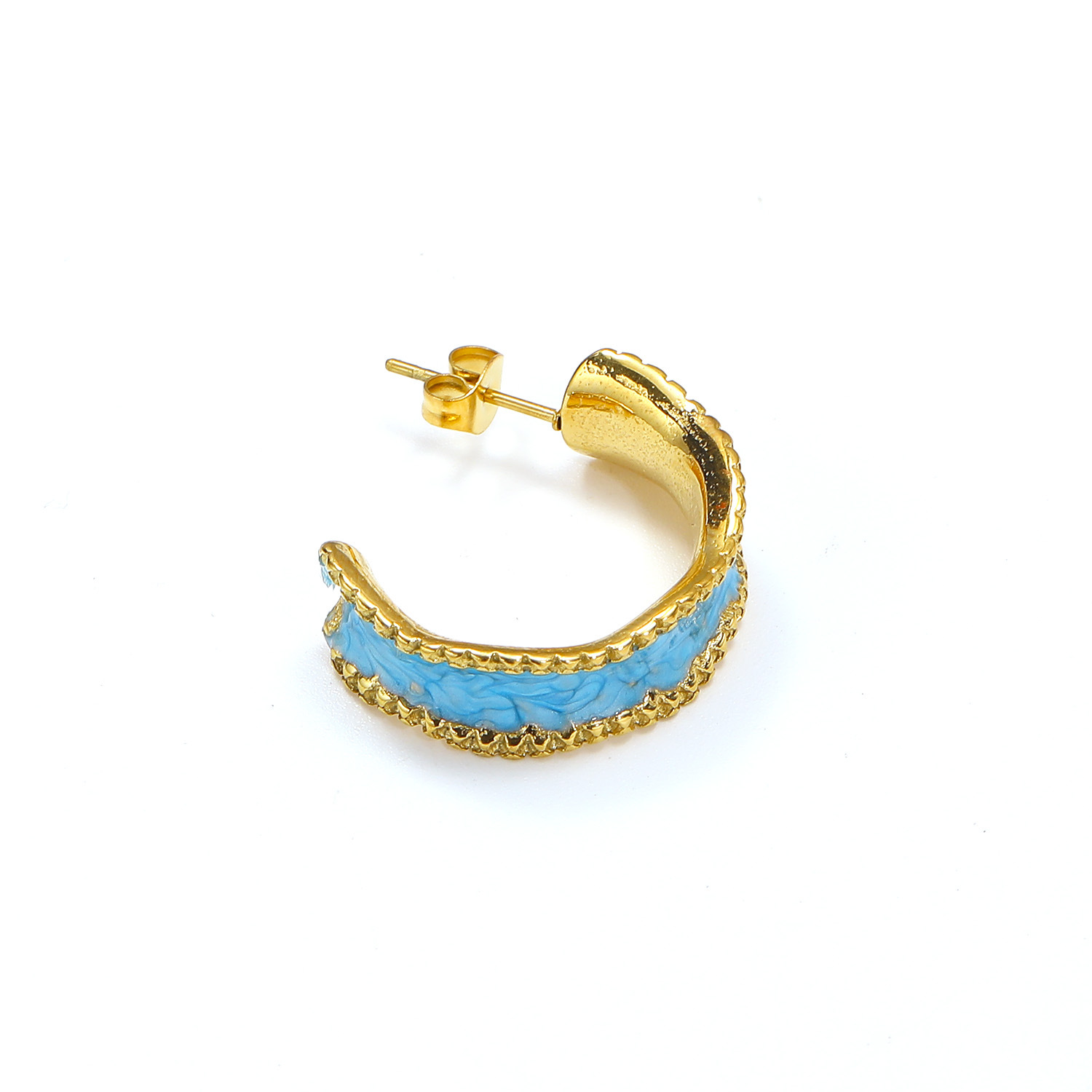 1:Golden blue enamel