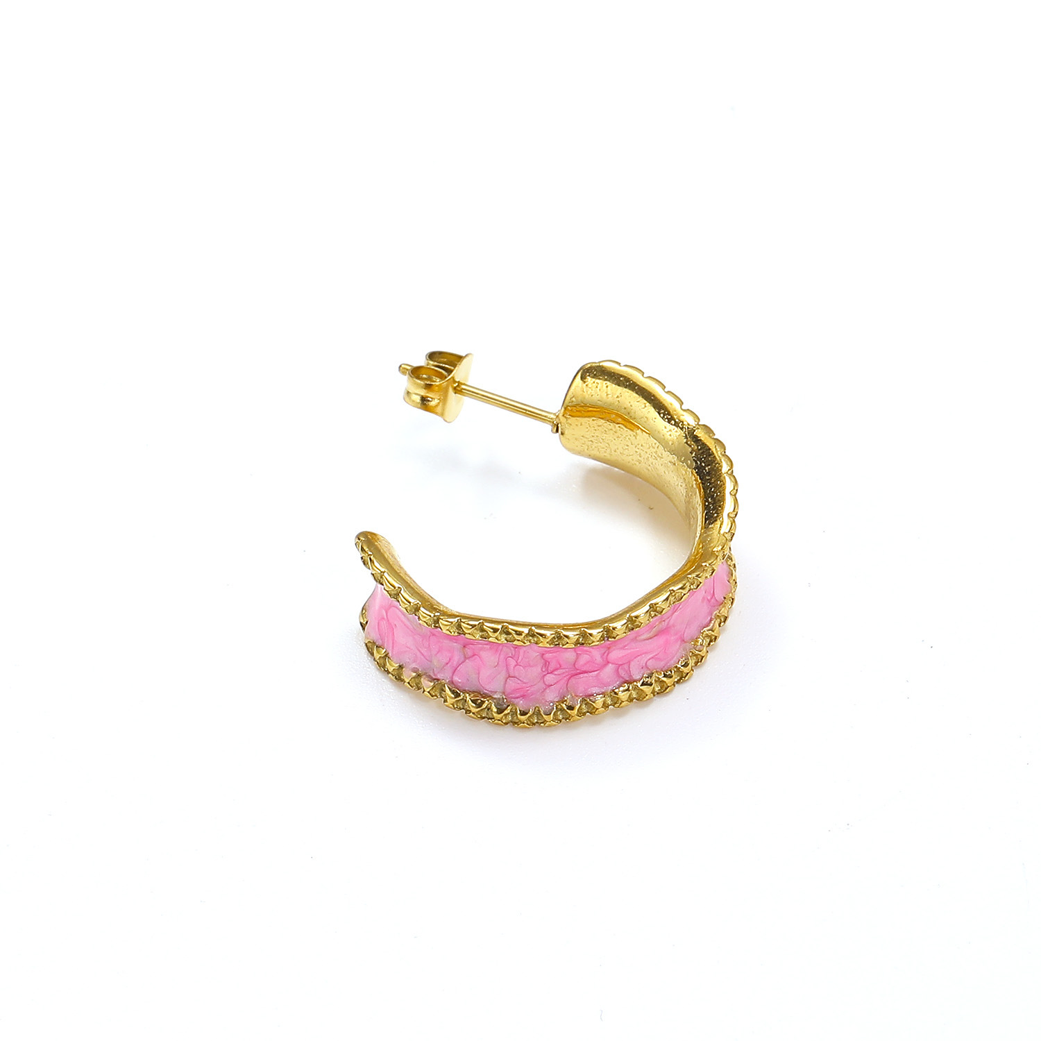 4:Golden pink enamel