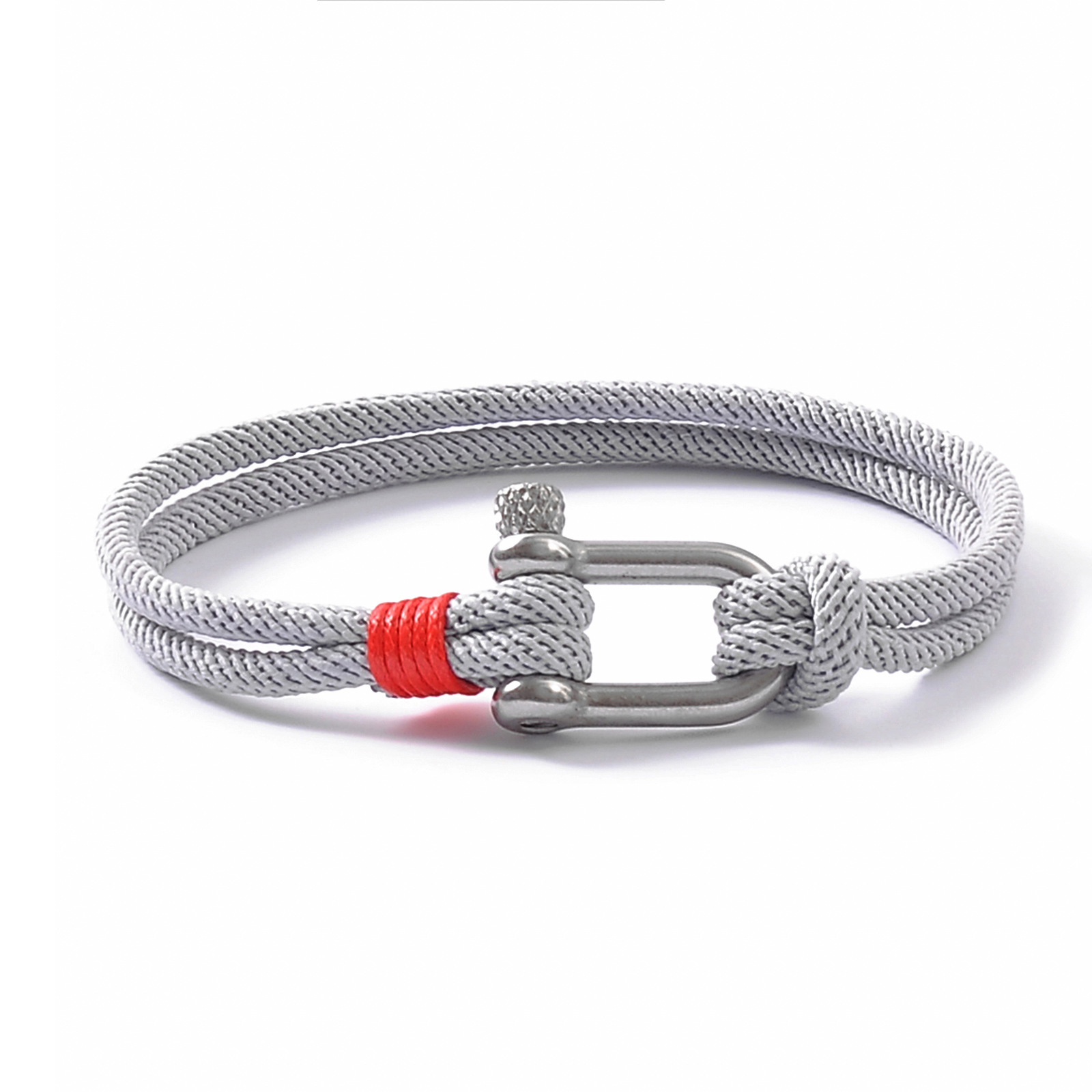 8:Light gray rope steel buckle