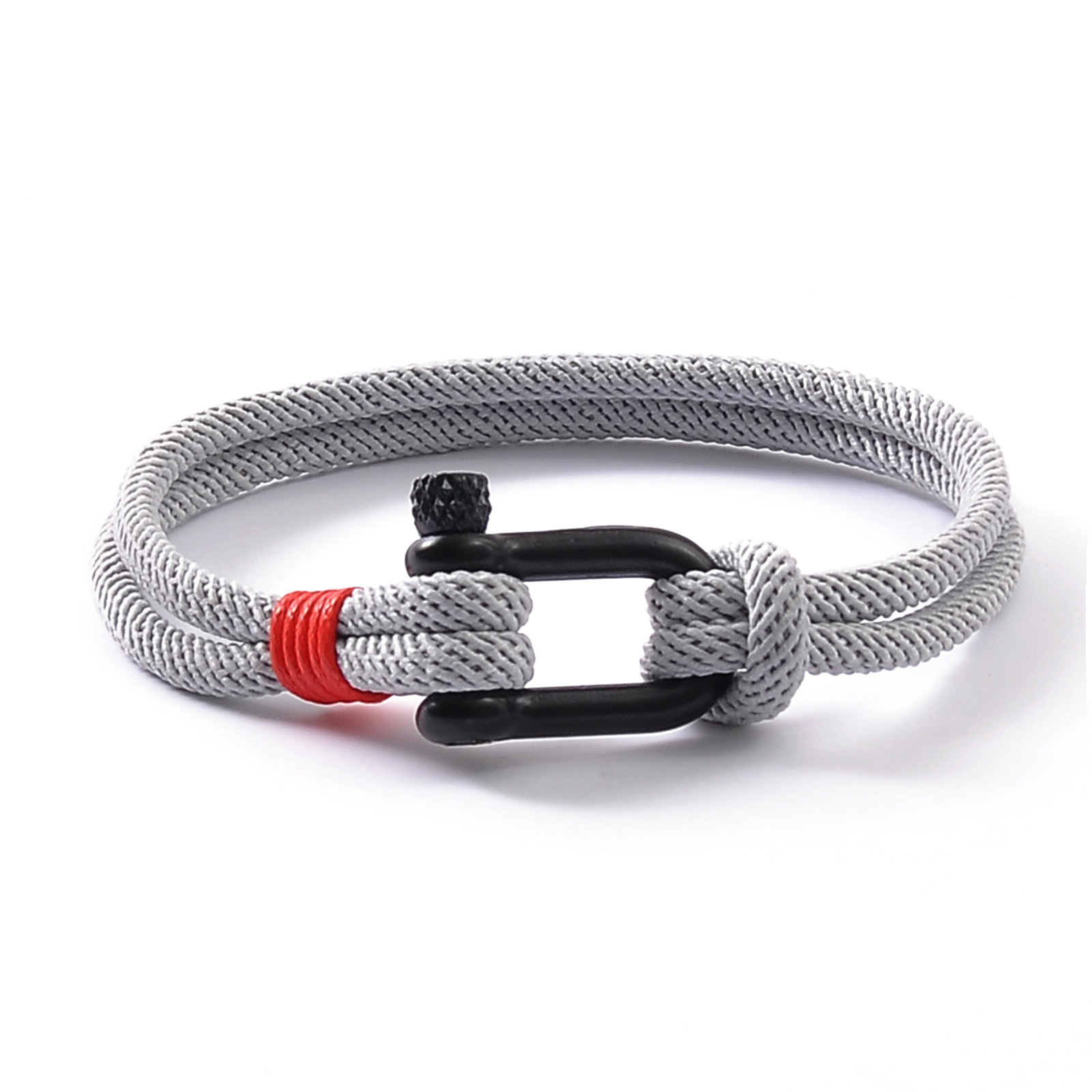 4:Light gray rope black buckle