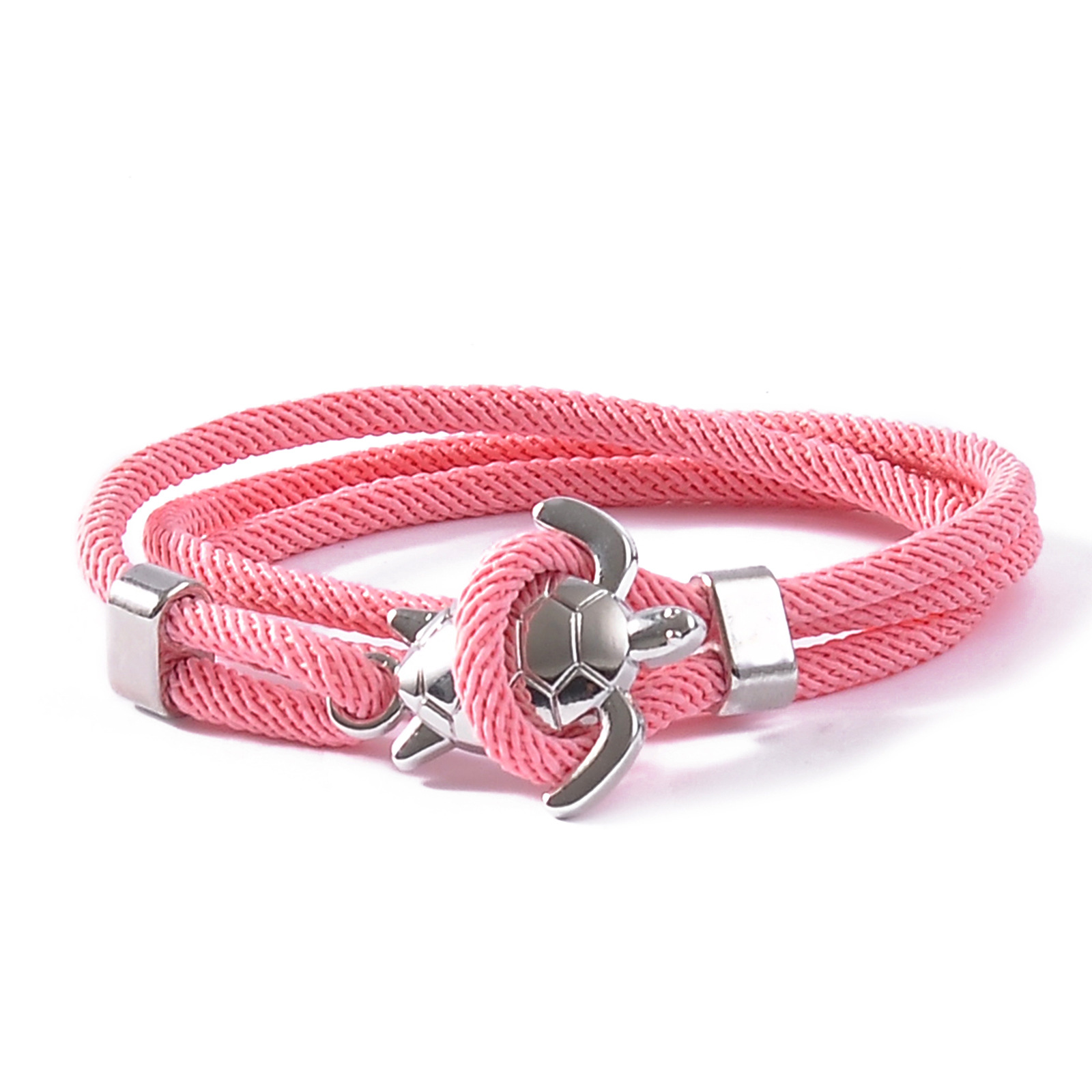 2:Pink rope silver turtle