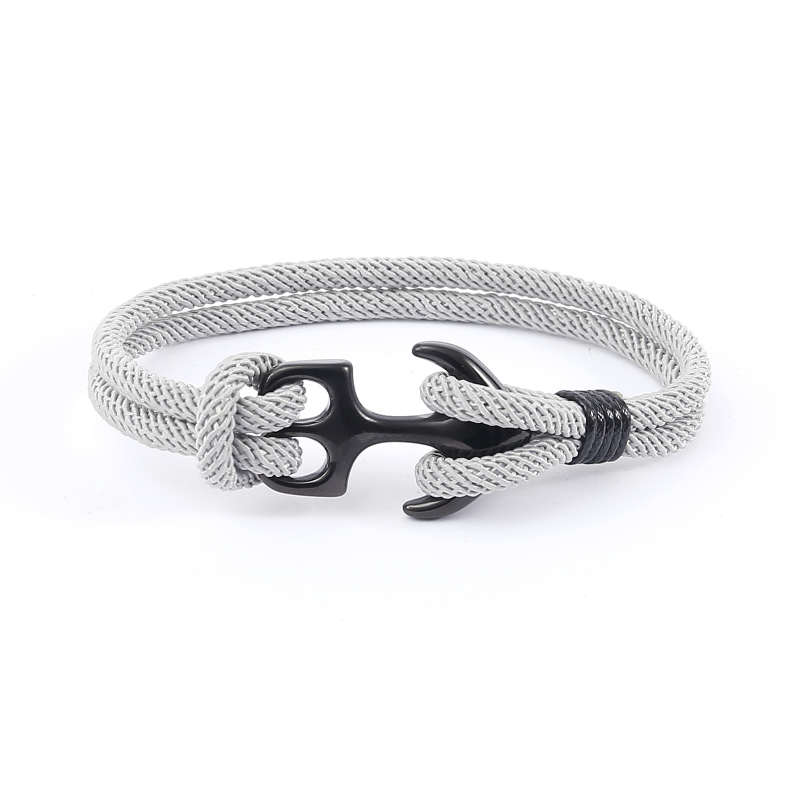 8:Silver gray black anchor