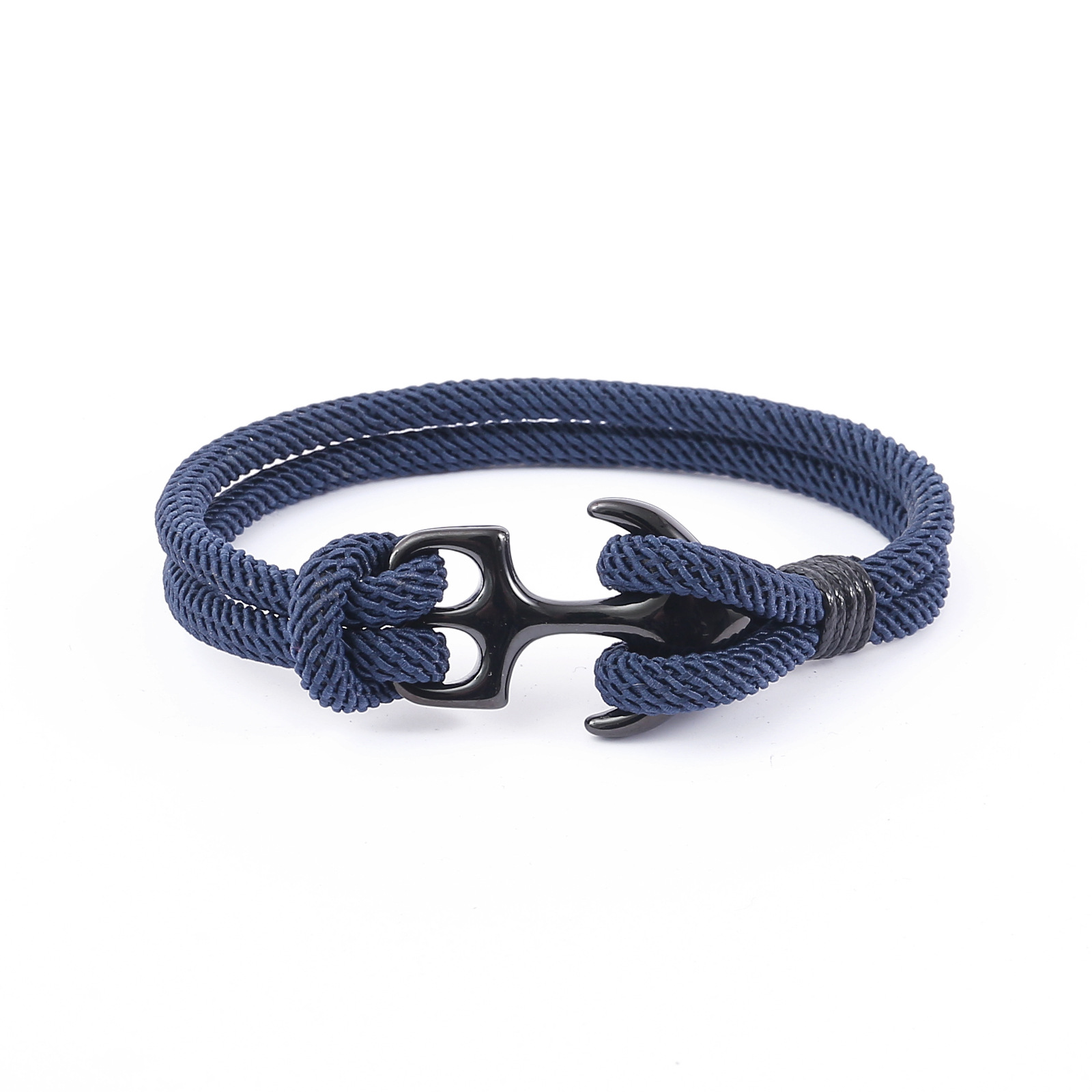 navy blue black anchor Size 19cm