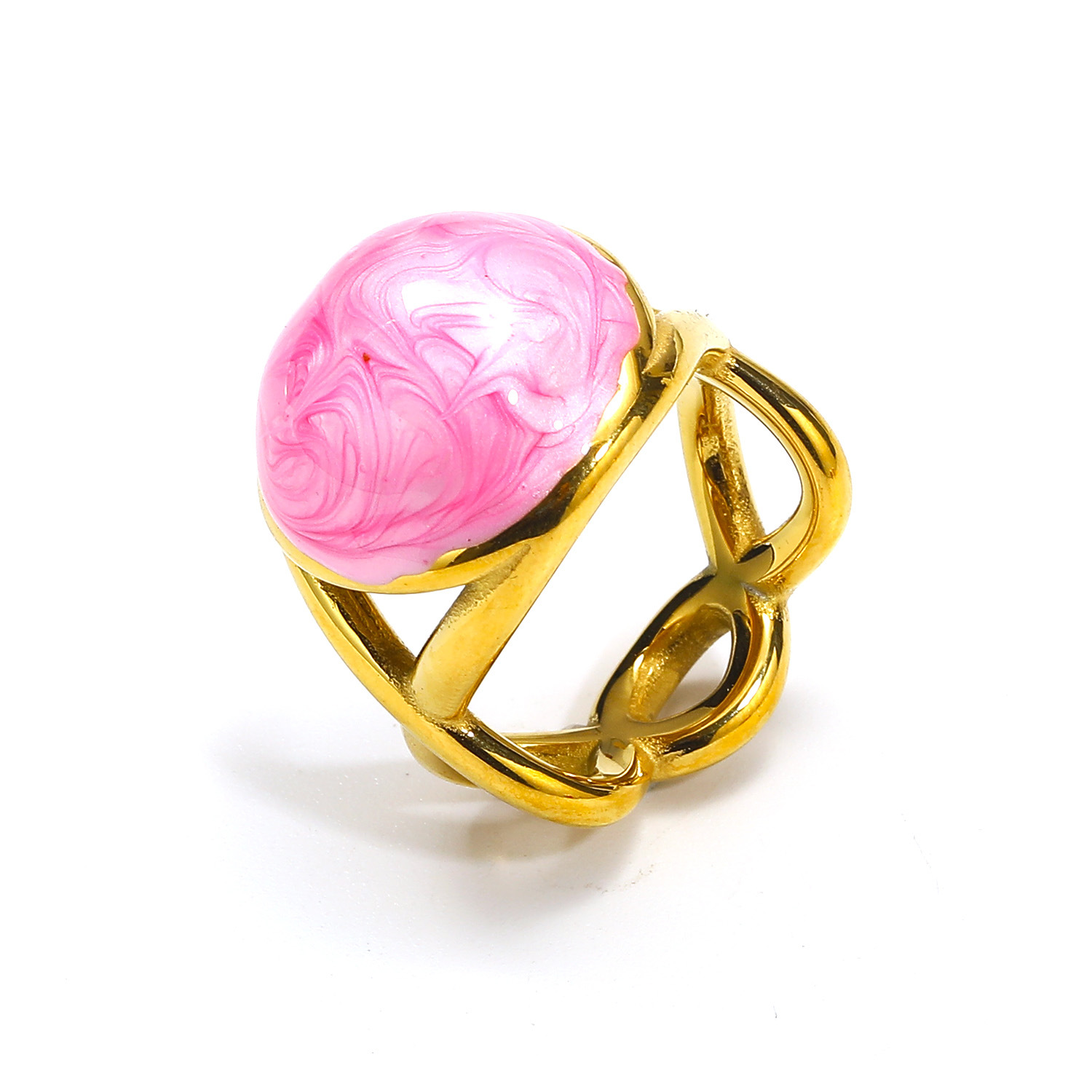Golden pink Enamel US Size #6