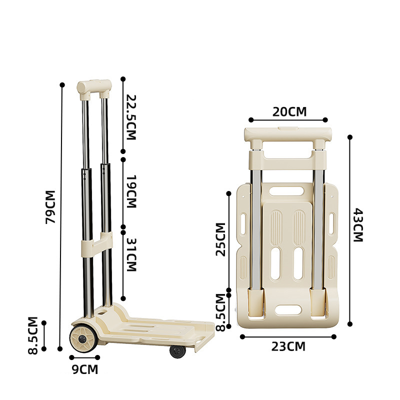 Hand cart-cream medium size