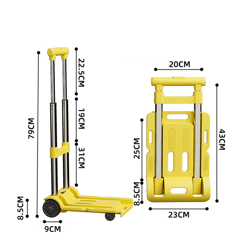 Hand cart-yellow medium size