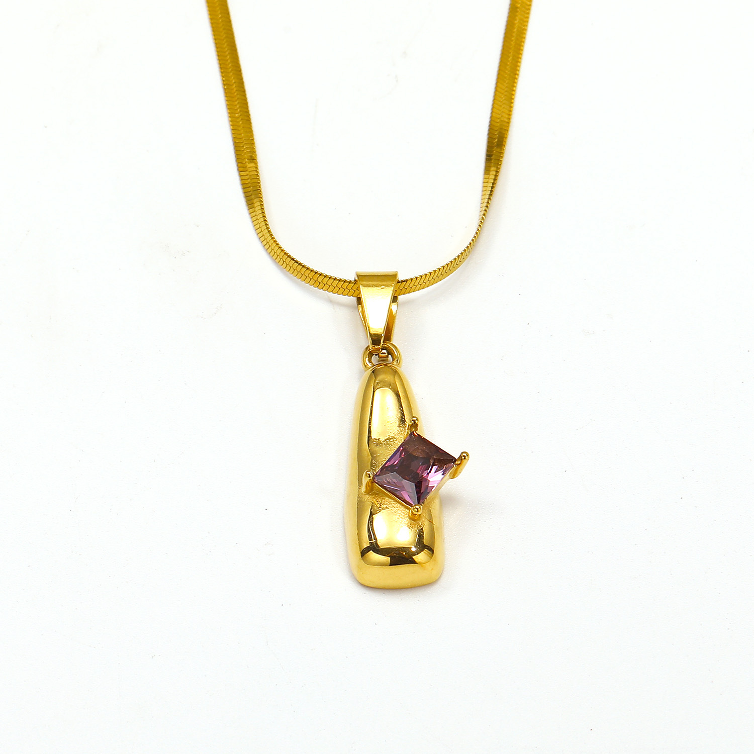 9:Golden purple gemstone