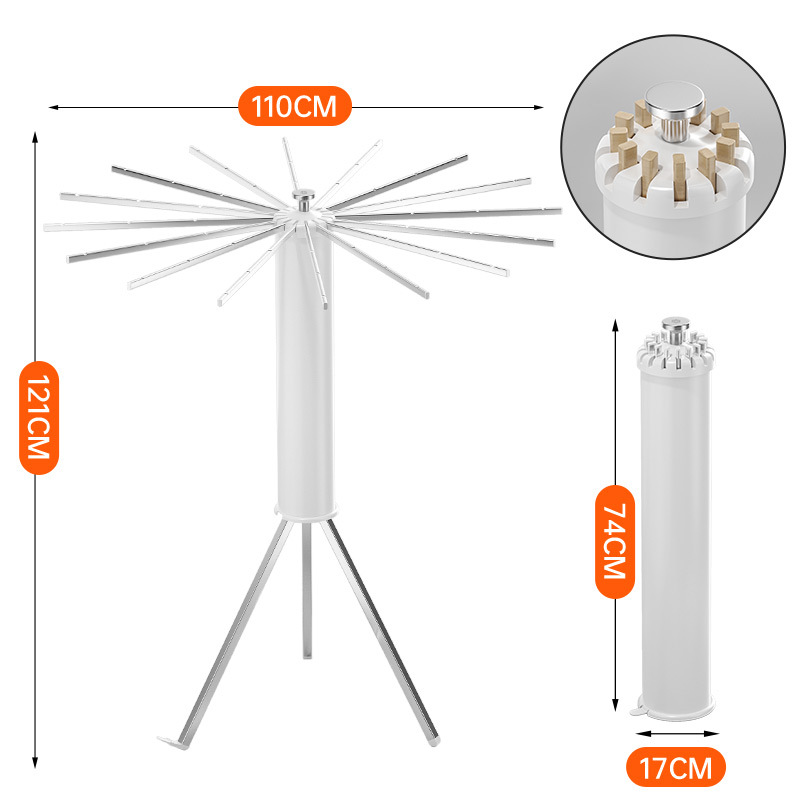 Conventional octopus aluminum feet aluminum pole 16 rods white