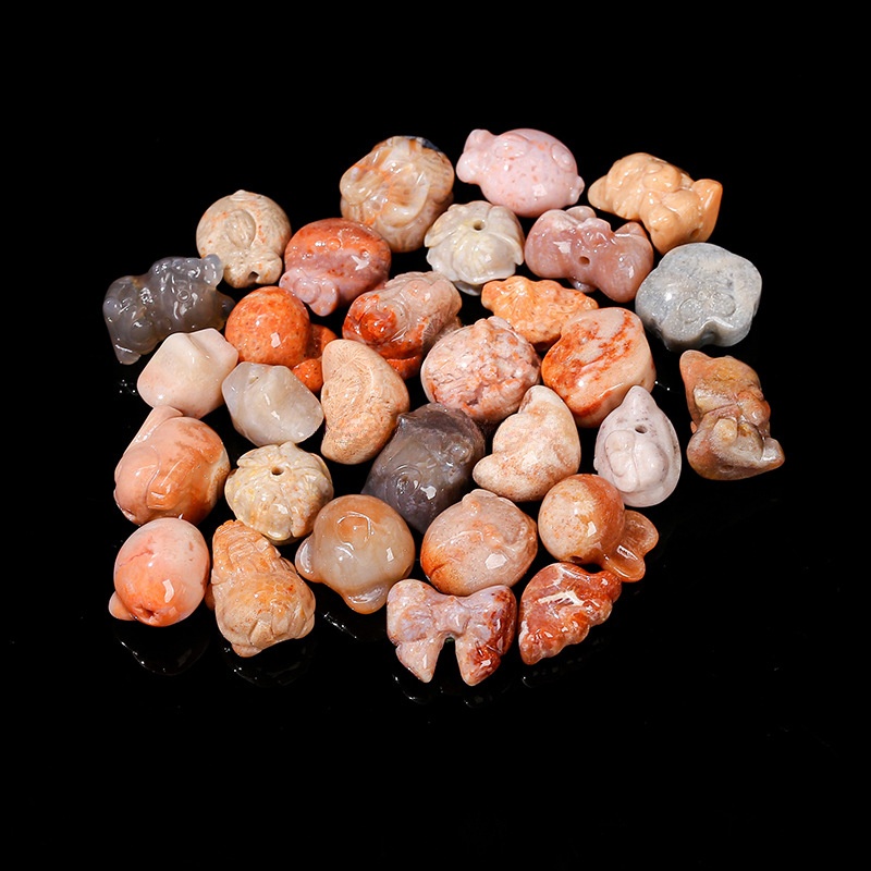 Natural coral jade 10-20mm