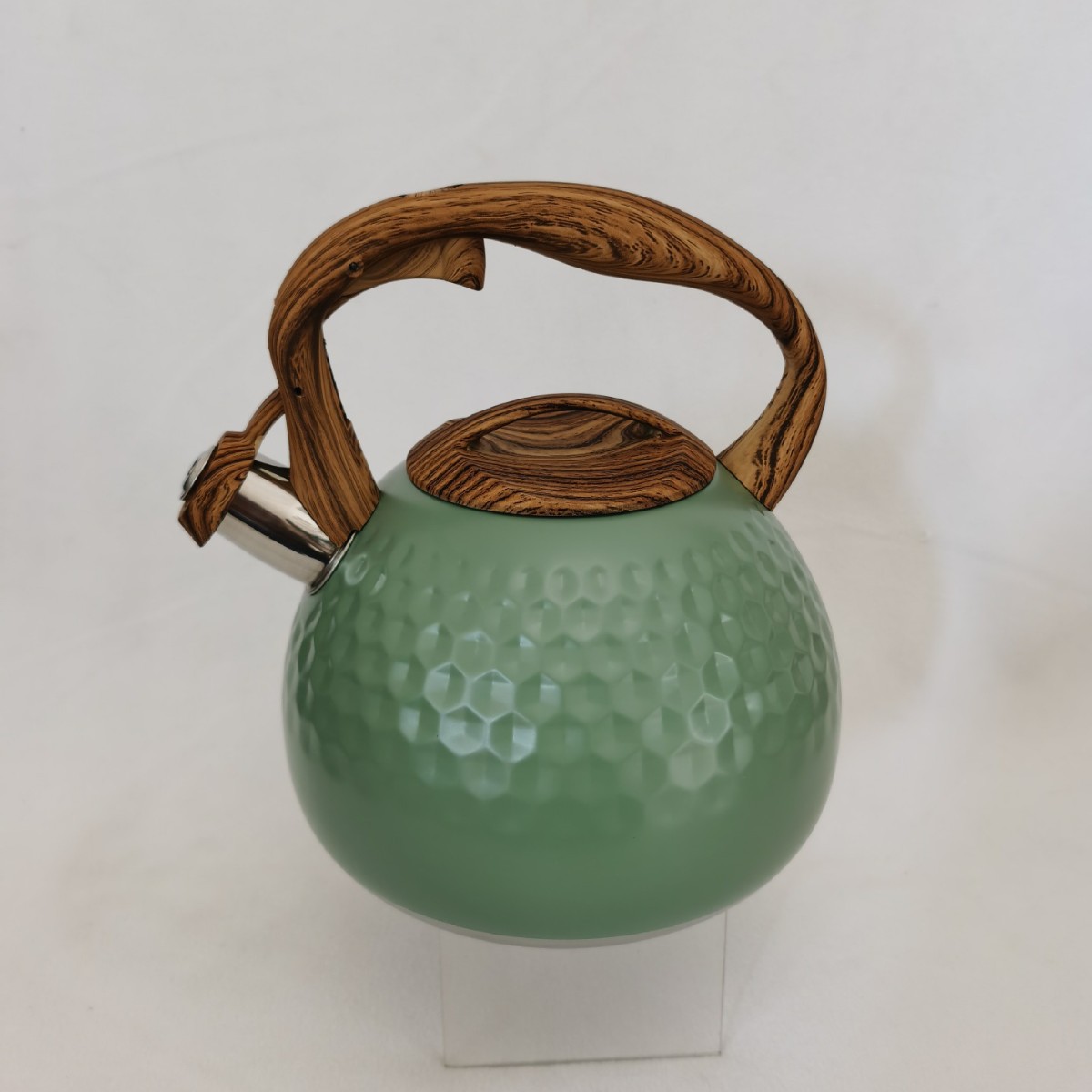 3 liter green diamond pattern kettle