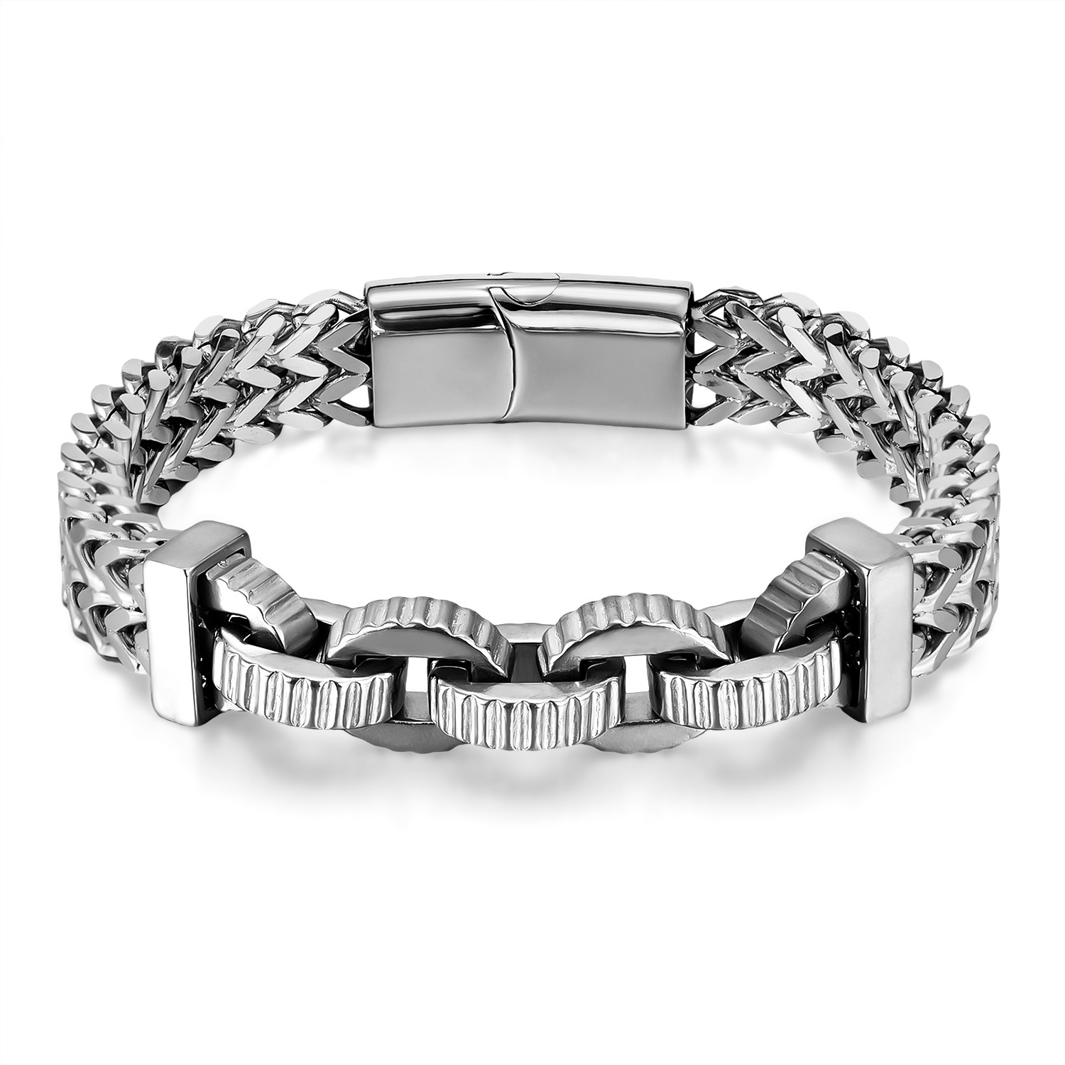 1:Gs1585-steel bracelet steel color