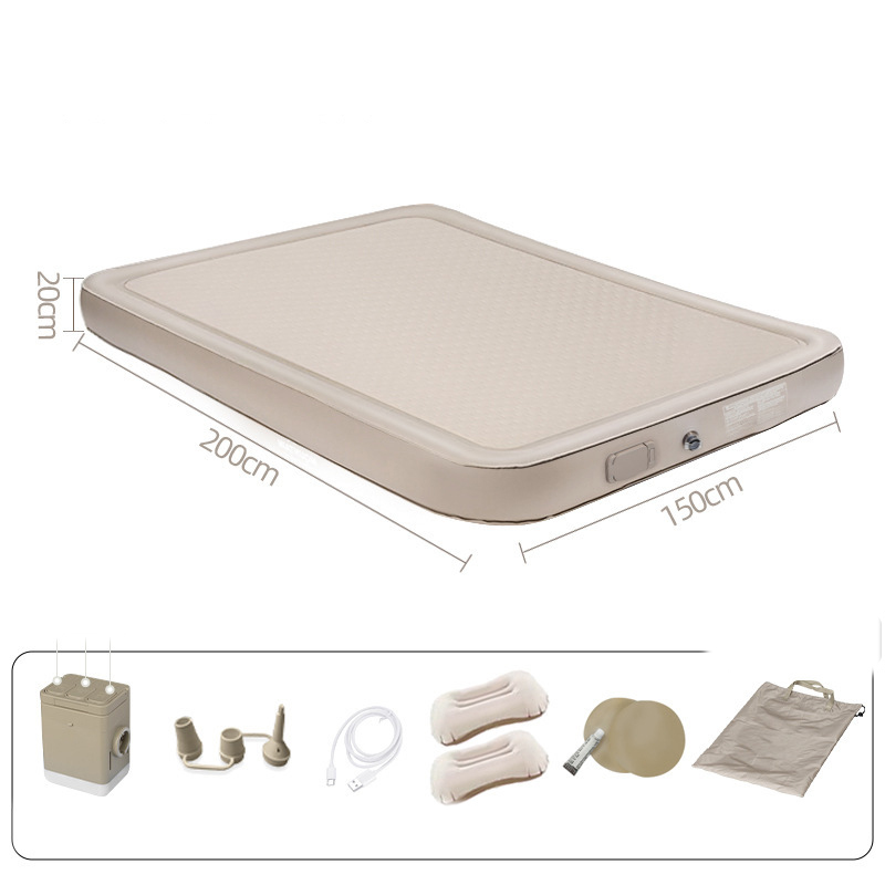 Brushed cloud Bed double height (200*150*25cm)