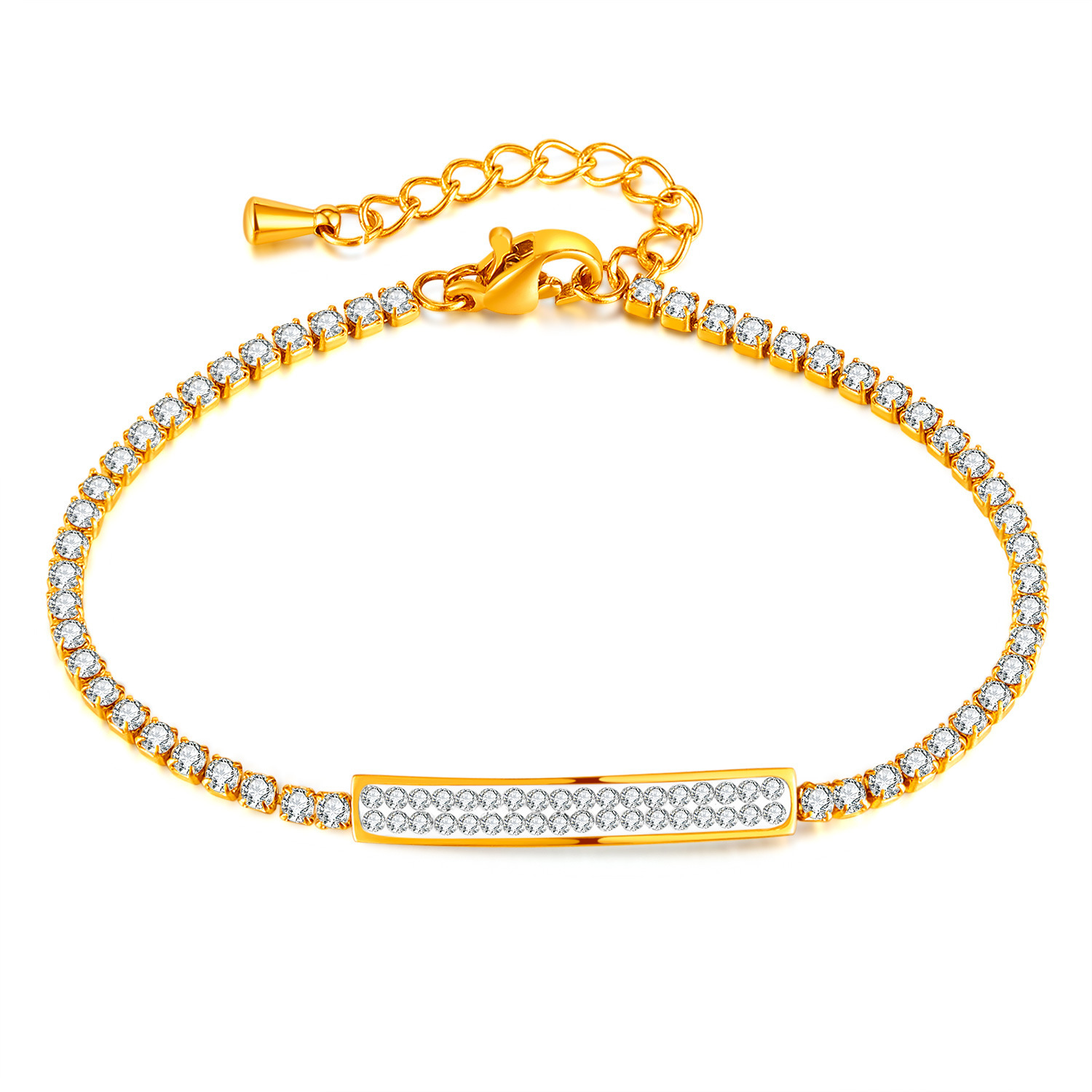 2:GS1526-Steel Bracelet Gold