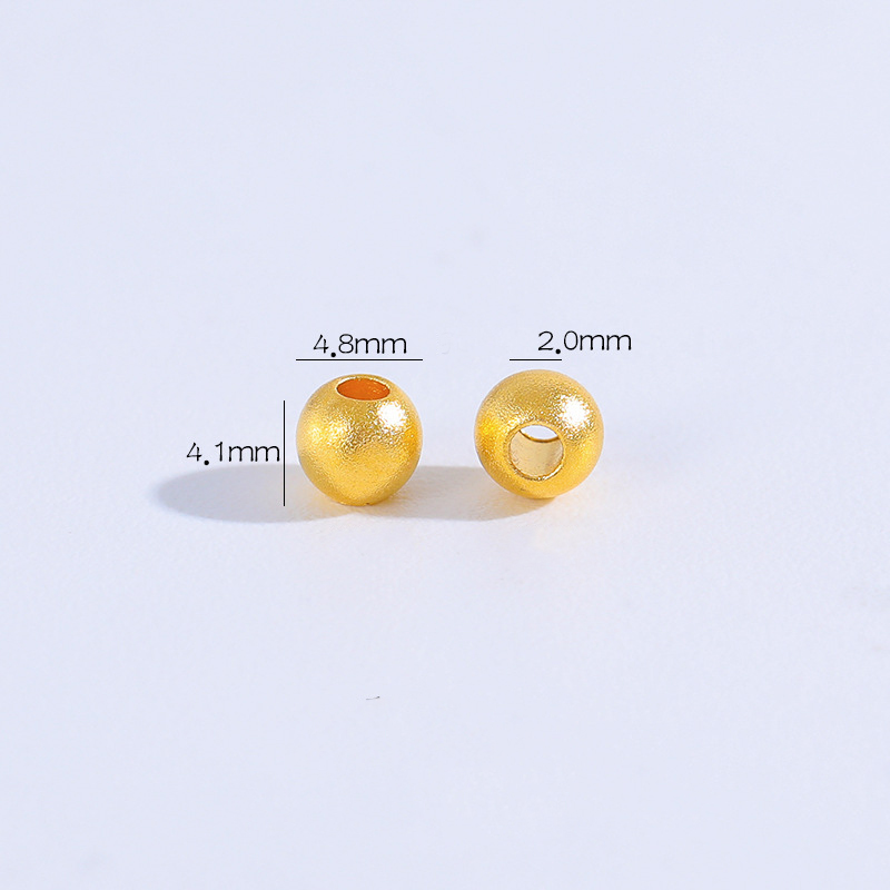 2:B high-grade frosted beads 4.8mm